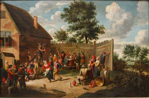 David Teniers der Jüngere (Antwerpen, 1610 – Brüssel, 1690), Werkstatt von, Dorffest